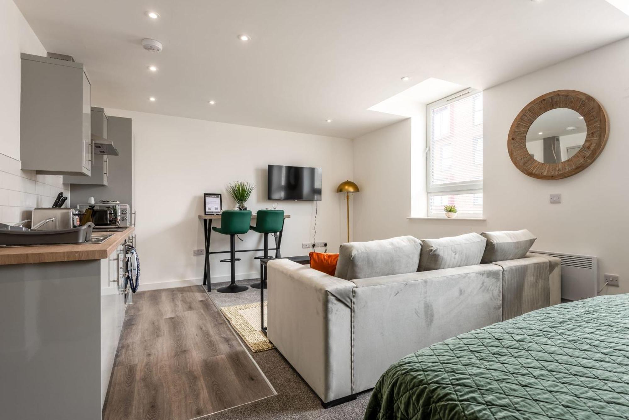 Contemporary 1 Bed Central Rotherham Studio Exterior photo